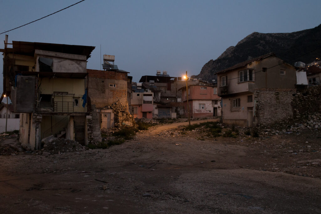 The neighborhood of Iplik Pazari one night in February 2024 (Kyriakos Finas)