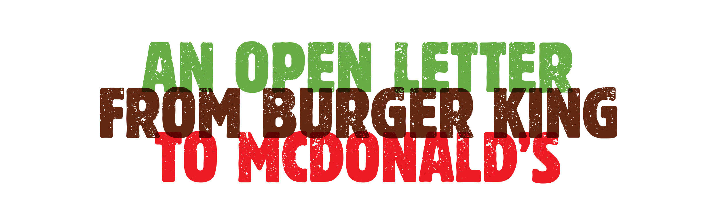 burger king mcdonalds open letter