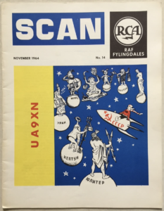 SCAN Magazine with RCA thunderbolt logo published for RCA Great Britain contractors at RAF Fylingdales. Fylingdales Archive. Photo: Michael Mulvihill