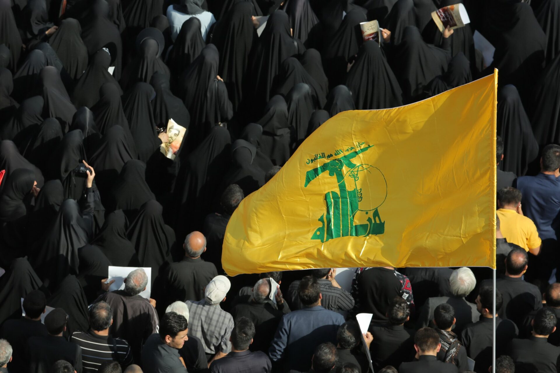 Funeral of Mohsen Hojaji in Tehran, Iran, in September 2017 (Wikimedia Commons)