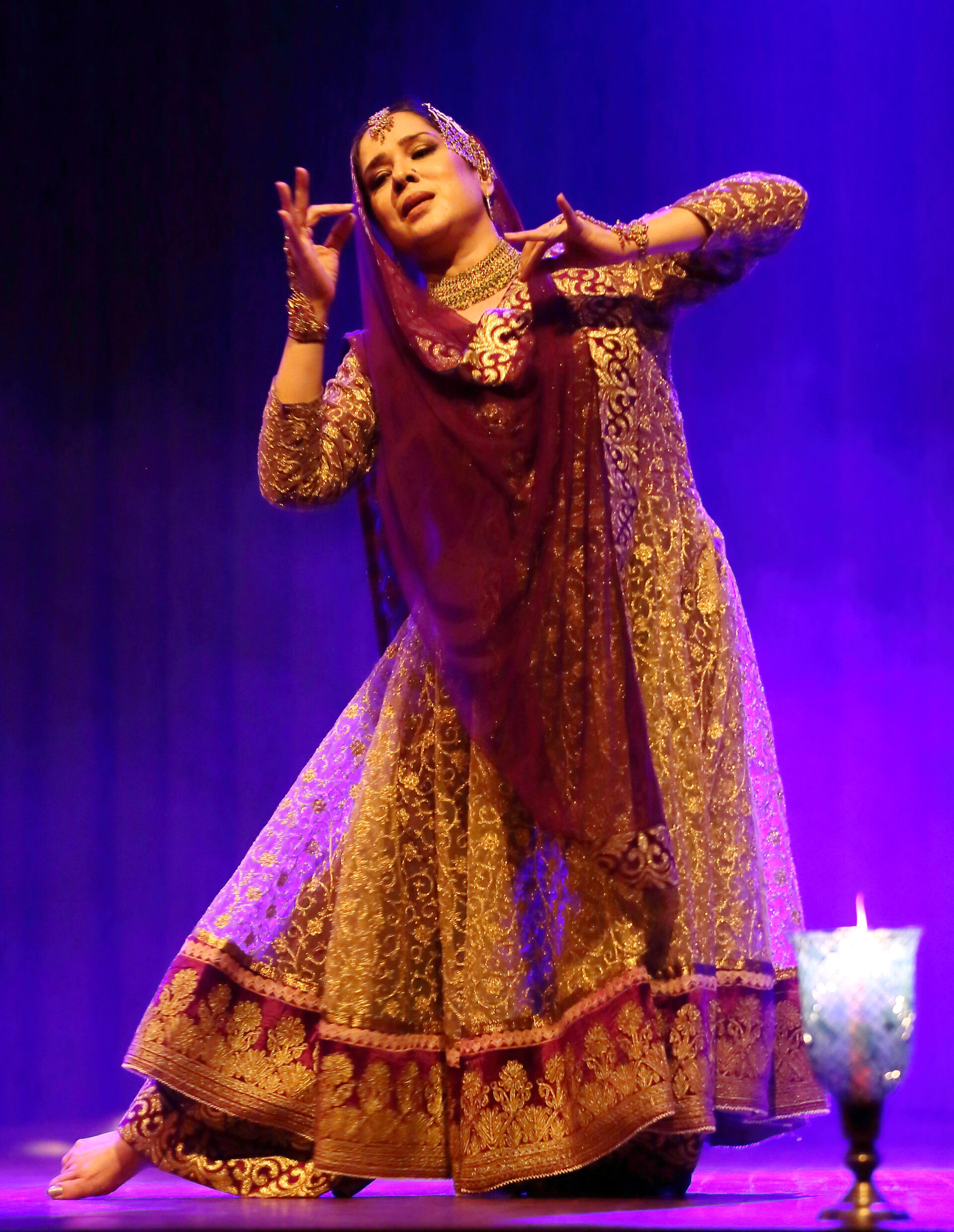 Portrait of Manjari Chaturvedi a Sufi Kathak Indian dancer