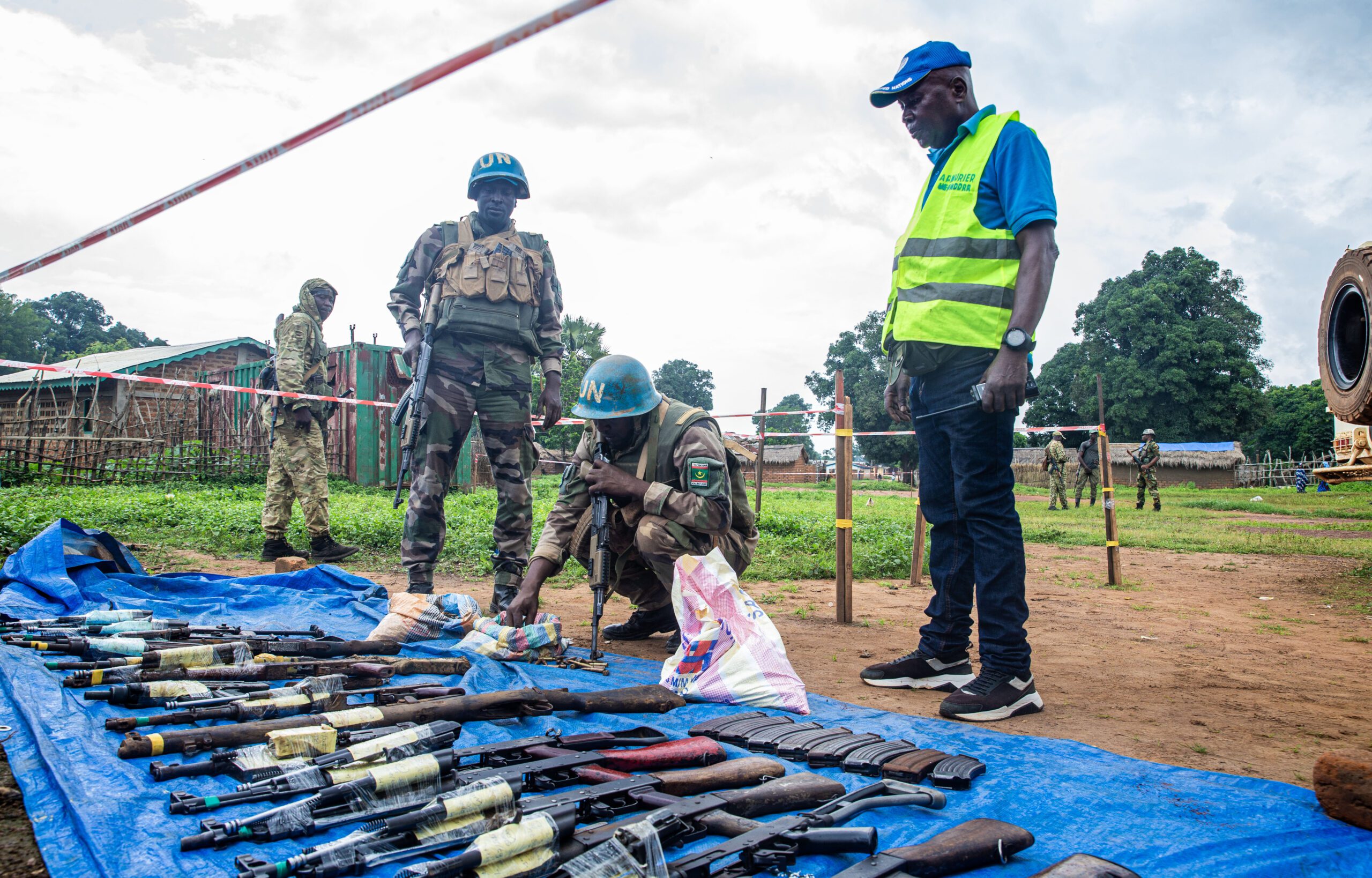 Juillet 23, 2025 – La poursuite des opérations de désarmement et de démobilisation des éléments de l’UPC à Maloum, appuyée par la MINUSCA