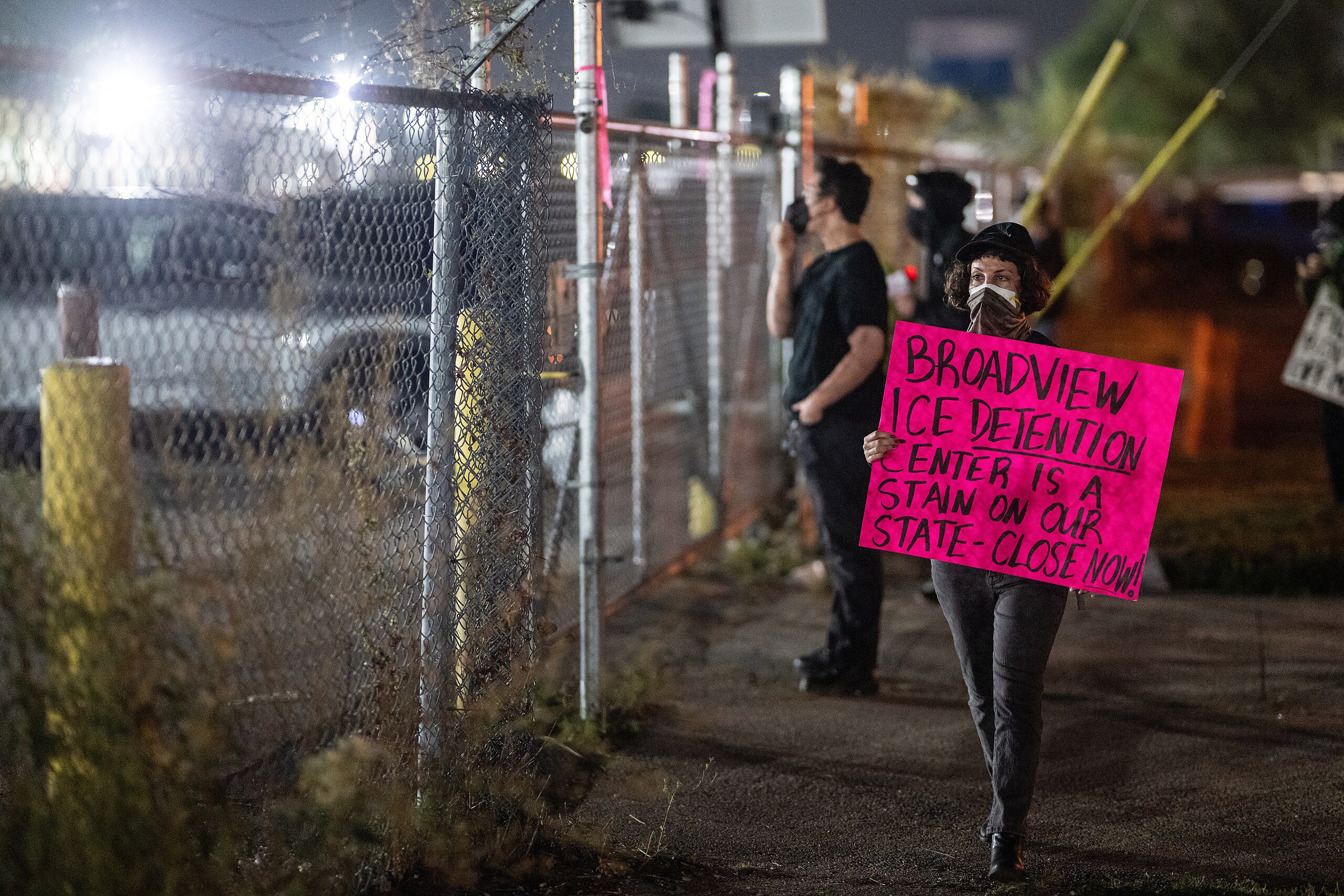 Published on Sept. 19, 2025, a photo shows a demonstration against the Broadview ICE detention center near Chicago (Paul Goyette/Wikimedia Commons)