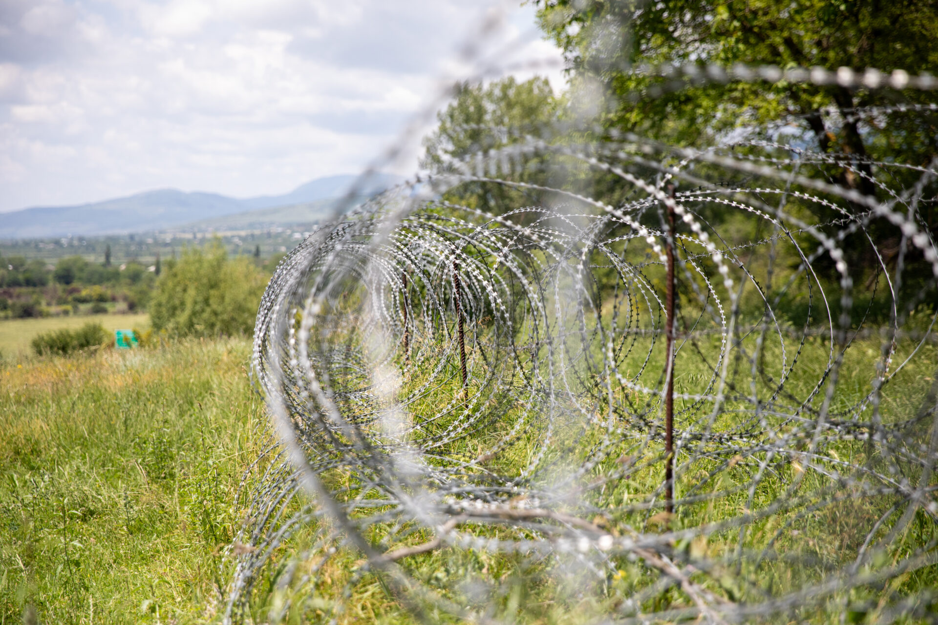 Occupational barbed wire. Khurvaleti. Georgia. 2023