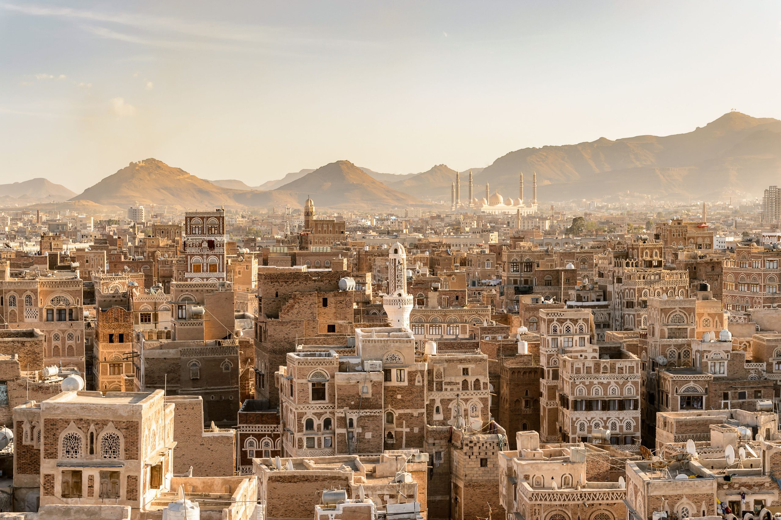 Architecture of the Old Town of Sana’a, Yemen. UNESCO World heritage