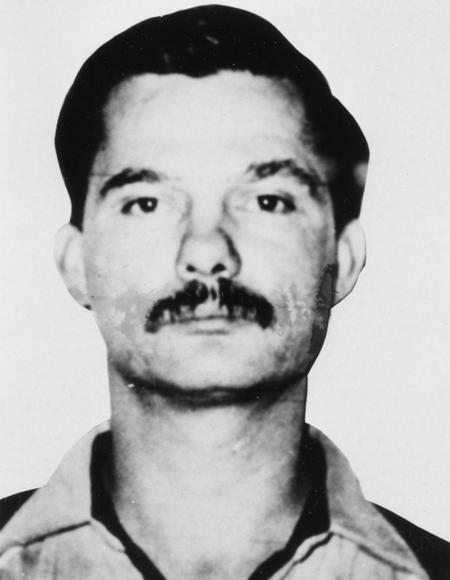 A mugshot of Louis Beam from his time on the run in the 1980s (FBI/Wikimedia Commons)