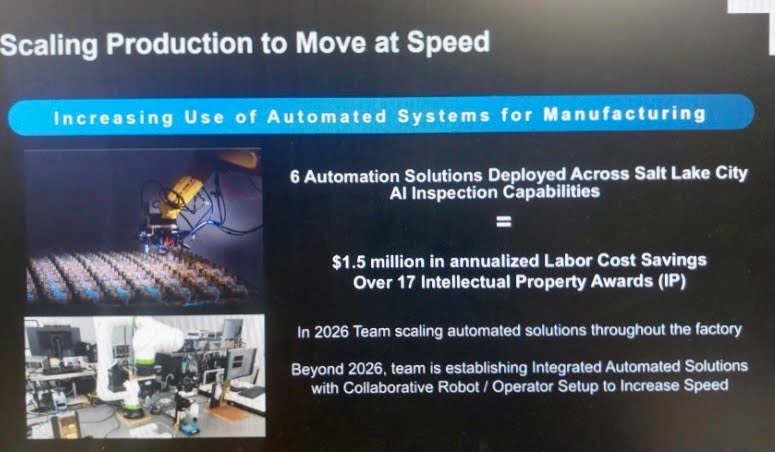 Μια άλλη διαφάνεια της Northrop Grumman που αποκτήθηκε από την Inkstick μιλά για «αυτοματοποιημένες λύσεις» ως βασική στρατηγική για την εταιρεία