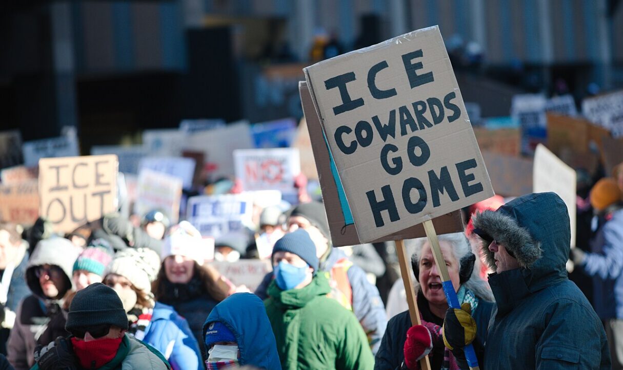 On Jan. 30, 2026, thousands marched against ICE in Minneapolis (Fibonacci Blue/Wikimedia Commons)
