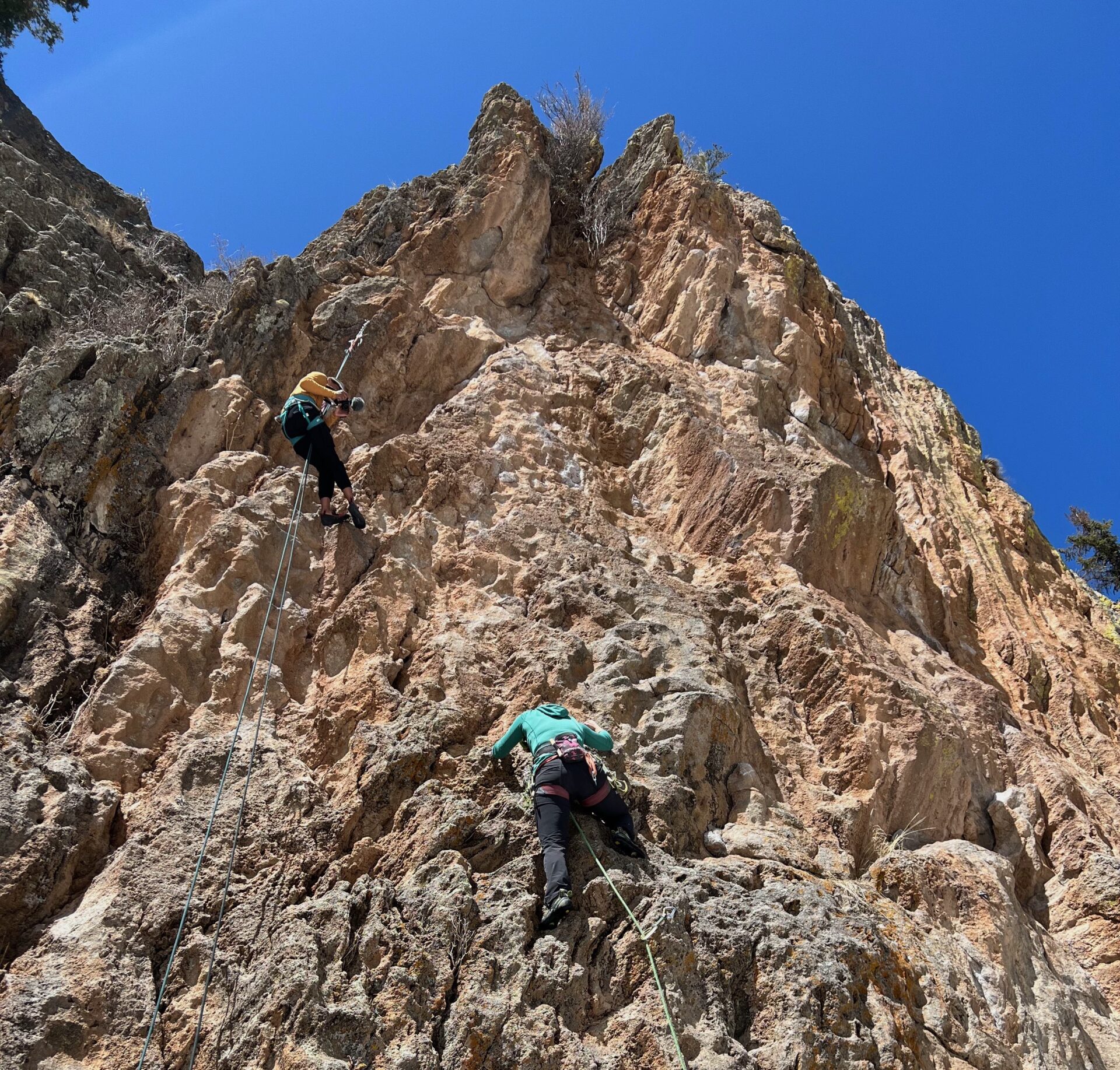Chantell Murphy Rock Climbing in New Mexico