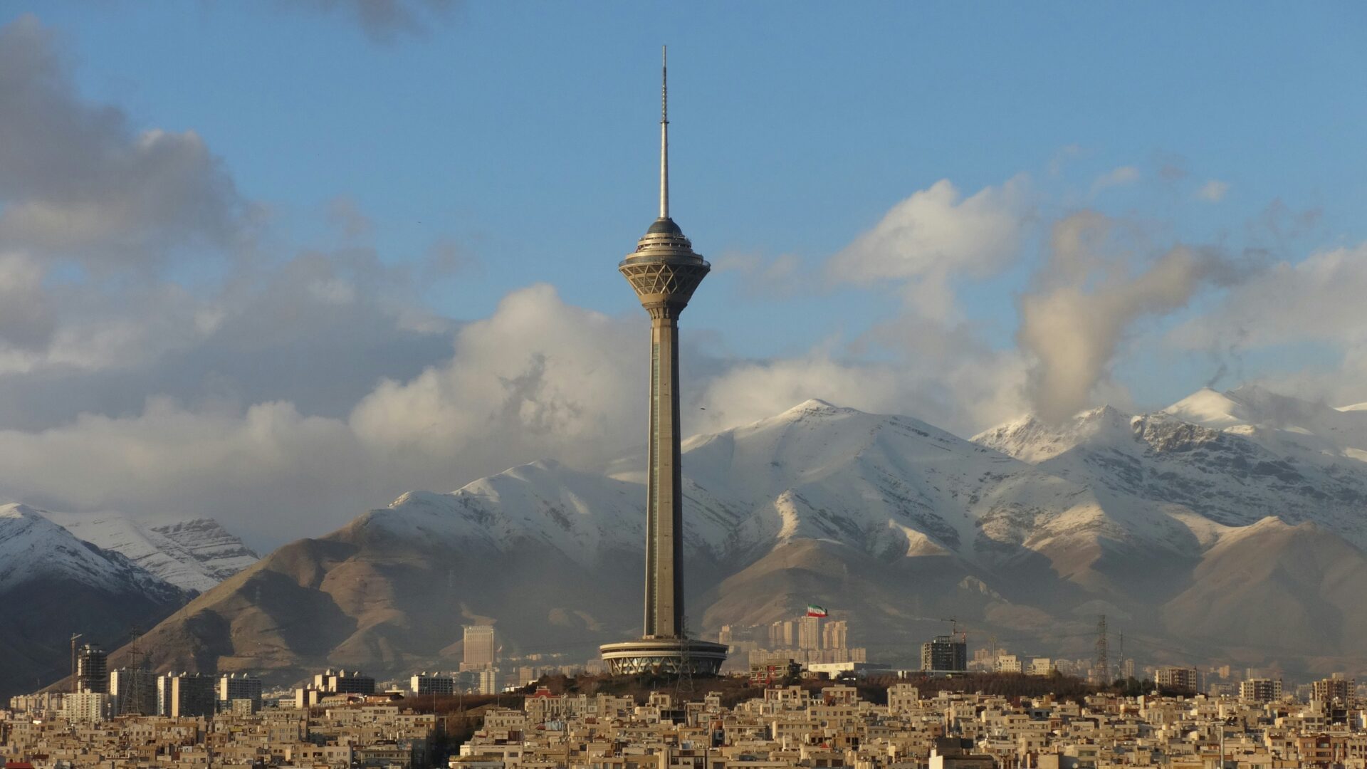 A photo published in December 2018 shows Milad Tower in Tehran, Iran (Hassan Hedayatzadeh via Unsplash)