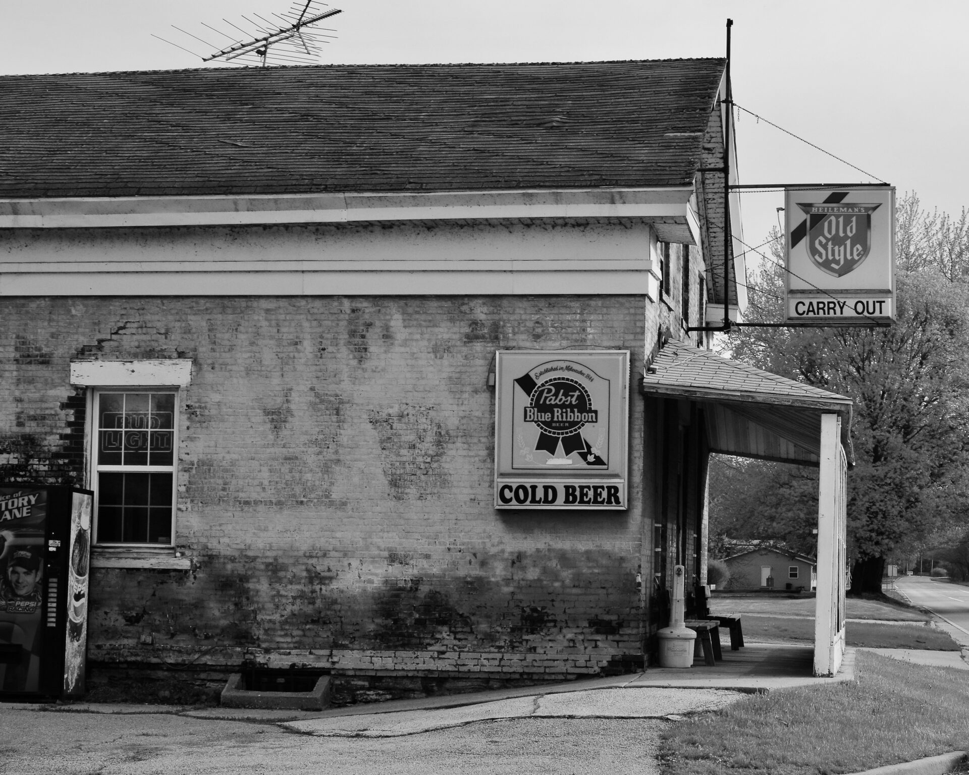 A sign from rural America advertises beer in September 2020 (Joseph Two/Unsplash)