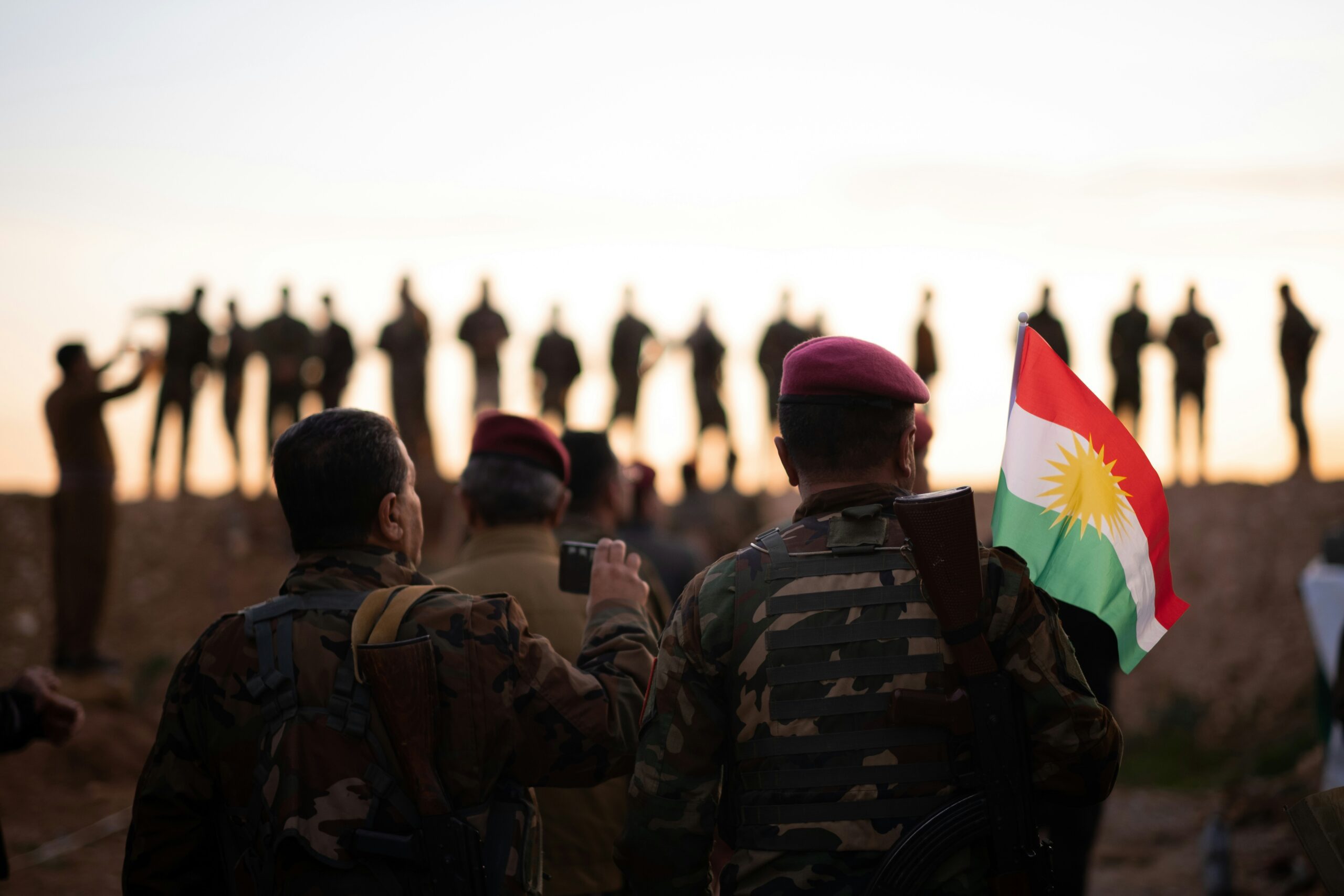Peshmerga celebrated Newroz (New Year) at the frontline of the Kurdistan Region in July 2021 (Levi Meir Clancy/Unsplash)