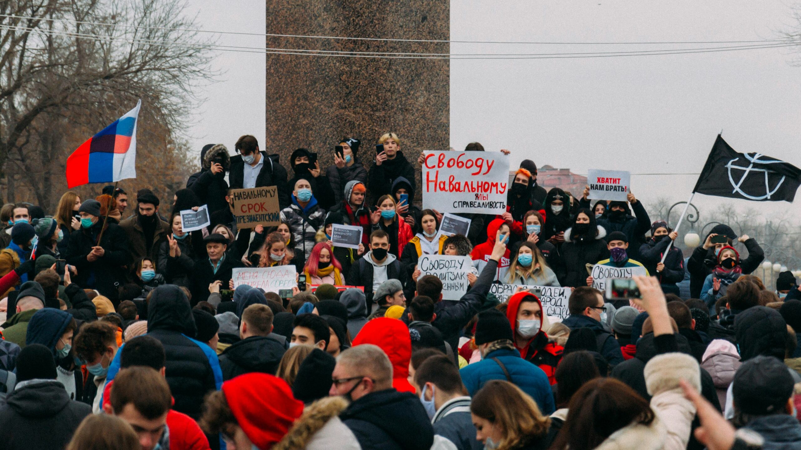 A protest in Astrakhan, Russia, published on June 14, 2022 (Rom T via Unsplash)