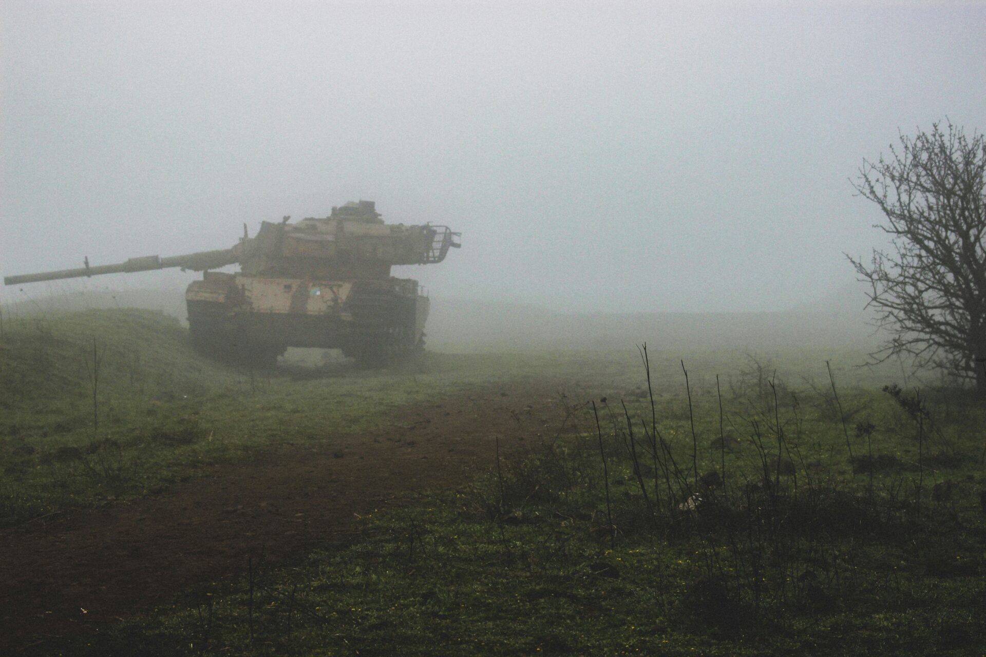 Taken in January 2023, this photo depicts an Israeli tank (Tomer Texler)