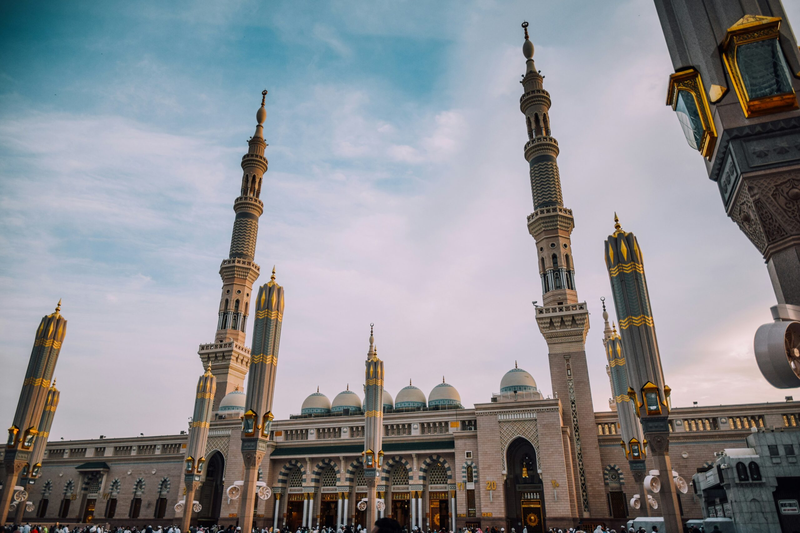 The Nabawi Mosque in Madina, Saudi Arabia, photographed in February 2019 (Yasmine Arfaoui/Unsplash)